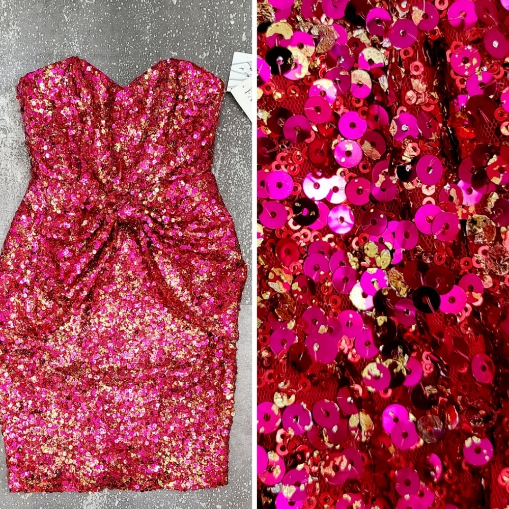 Badgley Mischka Sequined‎ Dress